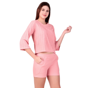 Women's Teal Ribbed Co-ord Set