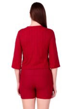 KlassyLife Women’s Ribbed Co-Ord Set | Casual 2-Piece Outfit (Top & Shorts) - Image 2