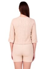 KlassyLife Women’s Ribbed Co-Ord Set | Casual 2-Piece Outfit (Top & Shorts) - Image 2