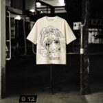 KlassyLife Limited Edition Alone Oversized Anime T-Shirt – Cream White French Terry (Copy)