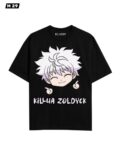 Klassy Killua Zoldyck Anime Oversized T-Shirt – Premium Cotton (Unisex)