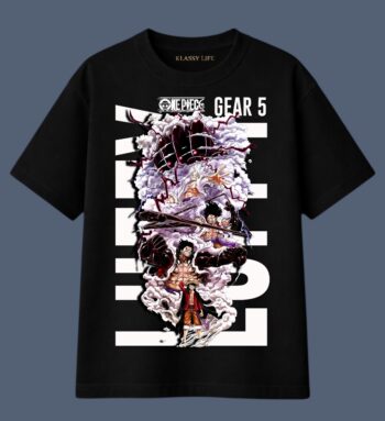 KlassyLife One Piece Luffy Gear 5 Oversized T-Shirt – Anime Streetwear