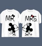 Klassy Life MR & MRS Couple Oversized T-Shirt | Love Theme Matching Tees M40