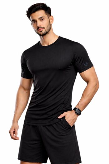 Klassy Life Men’s Black Sports Performance T-Shirt